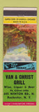 Matchbook Cover - Van Christ Grill Rochester NY