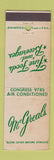 Matchbook Cover - McGreals Restaurant Rochester NY WEAR