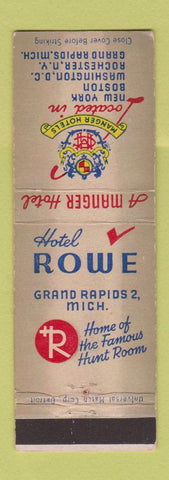Matchbook Cover - Hotel Rowe Grand Rapids MI WEAR