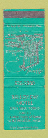 Matchbook Cover - Belleview Motel West Peabody MA WEAR