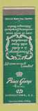 Matchbook Cover - Prince George Hotel Georgetown SC
