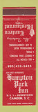 Matchbook Cover - Hampton Park Inn Camden SD