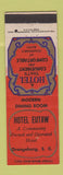 Matchbook Cover - Hotel Eutaw Orangeburg SC