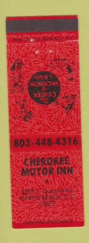 Matchbook Cover - Cherokee Motor Inn Myrtle Beach SC