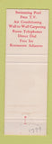 Matchbook Cover - Heart of Spartanburg Motel Quality Motels Spartanburg SC