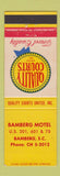 Matchbook Cover - Bamberg Motel SC Quality Courts