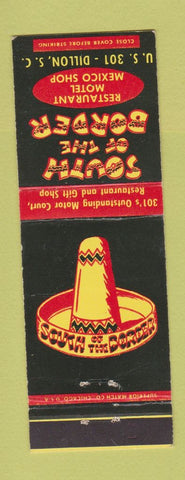 Matchbook Cover - South of the Border Restaurant Motel Dillon SC