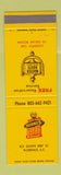 Matchbook Cover - Horen's Motor Lodge Florence SC Master Hosts