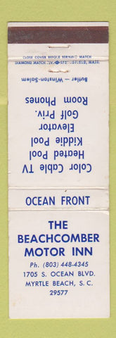 Matchbook Cover - Beachcomber Motor Inn Myrtle Beach SC WEAR