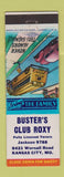 Matchbook Cover - Buster's Club Roxy Kansas City MO