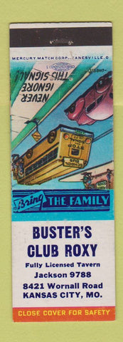 Matchbook Cover - Buster's Club Roxy Kansas City MO