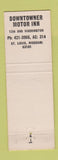 Matchbook Cover - Downtowner Motor Inns Kansas City MO