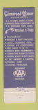 Matchbook Cover - Glenwood Manor Motor Hotel Kansas City MO Best Western