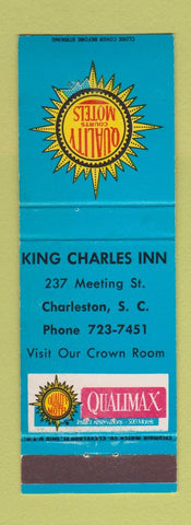 Matchbook Cover - Quality Motels Charleston SC