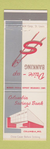 Matchbook Cover - Columbia Savings Bank MO