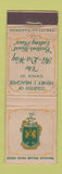 Matchbook Cover - Henry Meagher Hi Da Way Restaurant Boston MA WORN