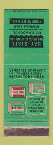 Matchbook Cover - Bay Stat eFire Brick Springfield MA WEAR