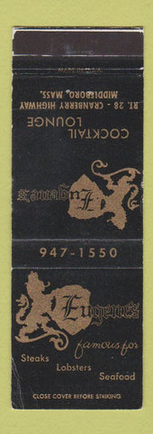 Matchbook Cover - Eugene's Restaurant Middleboro MA WEAR