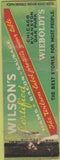 Matchbook Cover - Wilson's Hams Bacon Sausage Chicago Evanston IL WORN