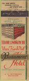 Matchbook Cover - Beaumont Hotel Green Bay WI WORN