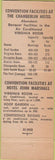 Matchbook Cover - Hotels Richmond VA