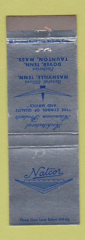 Matchbook Cover - Natcor Aluminum Architectural Products Taunton MA Dover TN