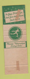Matchbook Cover - Kenney's Flower Shop Lowell MA orchid