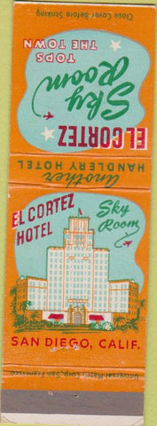 Matchbook Cover - El Cortez Hotel San Diego CA