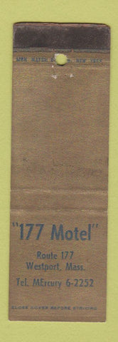 Matchbook Cover - 177 Motel Westport MA WORN