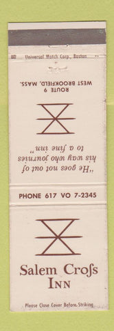 Matchbook Cover - Salem Cross Inn West Brookfield MA