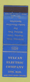 Matchbook Cover - Vulcan Electric Lynn MA