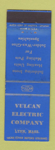 Matchbook Cover - Vulcan Electric Lynn MA