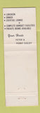 Matchbook Cover - Paxton Inn MA WEAR