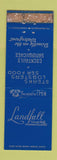 Matchbook Cover - Landfall Restaurant Woods Hole MA WORN