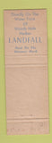 Matchbook Cover - Landfall Restaurant Woods Hole MA WORN