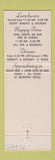 Matchbook Cover - Patti's Restaurant West Dennis Yarmouth MA