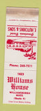 Matchbook Cover - Williams House Williamsburgh MA WORN