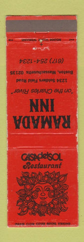 Matchbook Cover - Casa Del Sol Restaurant Boston MA Ramada Inn WORN
