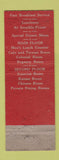 Matchbook Cover - Hotel Highland Springfield MA WEAR