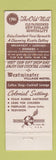 Matchbook Cover - Westminster Village Motel MA Old Mill