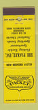 Matchbook Cover - Packet Fishing Sporting Goods South Dartmouth MA Padanaram