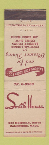 Matchbook Cover - Smith House Restaurant Cambridge MA