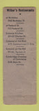 Matchbook Cover - Vincent Wilbur Colonial Caterers Boston MA POOR