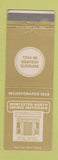 Matchbook Cover - Worcester North Savings MA
