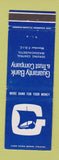 Matchbook Cover - Guaranty Bank and Trust Central MA