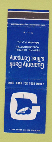 Matchbook Cover - Guaranty Bank and Trust Central MA