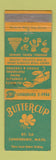 Matchbook Cover - Buttercup Lunenburg MA restaurant WEAR