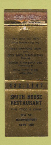 Matchbook Cover - Smith House Restaurant Harwichport MA WORN