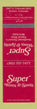 Matchbook Cover - Super Wine Liquor Denver Colorado