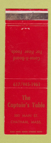 Matchbook Cover - Captain's Table Chatham MA WEAR